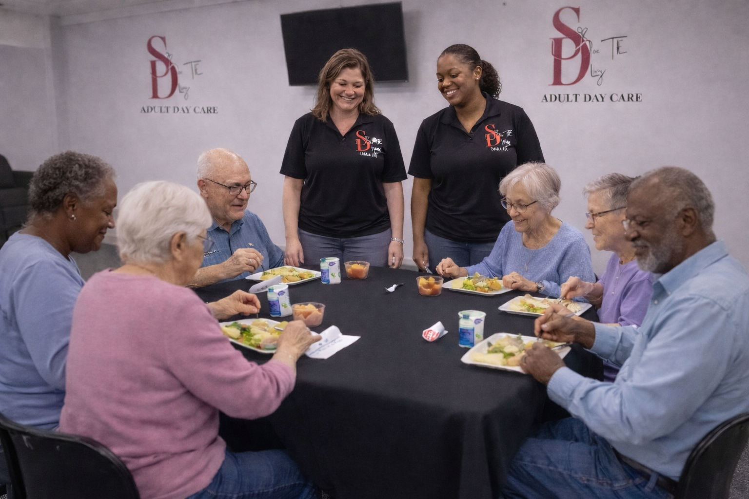 Seniors receiving compassionate care at Stay For The Day
